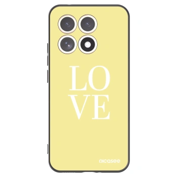 Picasee silikonowe czarne etui na Xiaomi 15T - Love