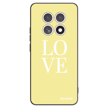 Picasee silikonowe czarne etui na Xiaomi Redmi Note 15 4G - Love