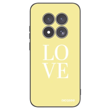 Picasee silikonowe czarne etui na Xiaomi Redmi Note 15 Pro 5G - Love
