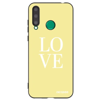 Picasee silikonowe czarne etui na Honor 20 Lite - Love