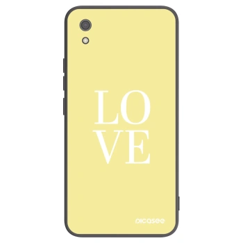 Picasee silikonowe czarne etui na Xiaomi Redmi 7A - Love