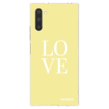 Picasee silikonowe przeźroczyste etui na Samsung Galaxy Note 10 N970F - Love