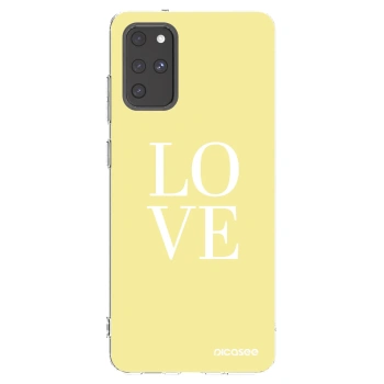 Picasee silikonowe przeźroczyste etui na Samsung Galaxy S20+ G985F - Love