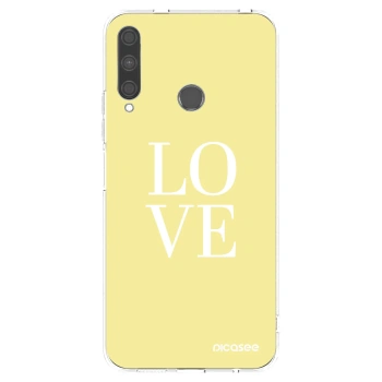Picasee silikonowe przeźroczyste etui na Huawei P40 Lite E - Love