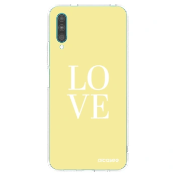 Picasee silikonowe przeźroczyste etui na Samsung Galaxy A30s A307F - Love