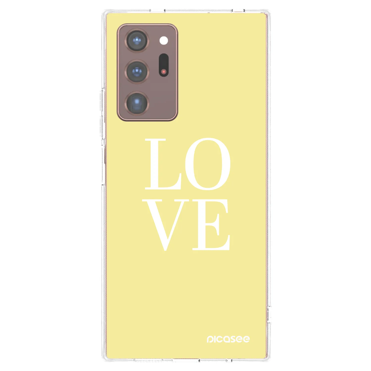 Picasee silikonowe przeźroczyste etui na Samsung Galaxy Note 20 Ultra - Love