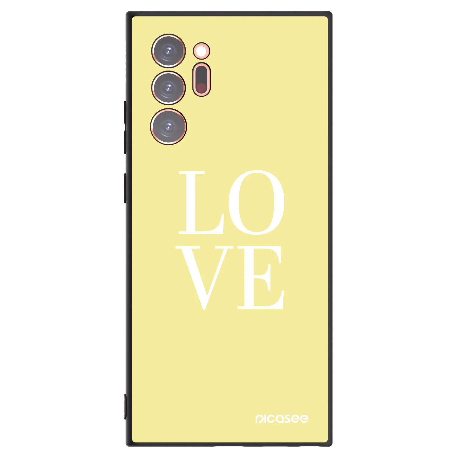 Picasee silikonowe czarne etui na Samsung Galaxy Note 20 Ultra - Love