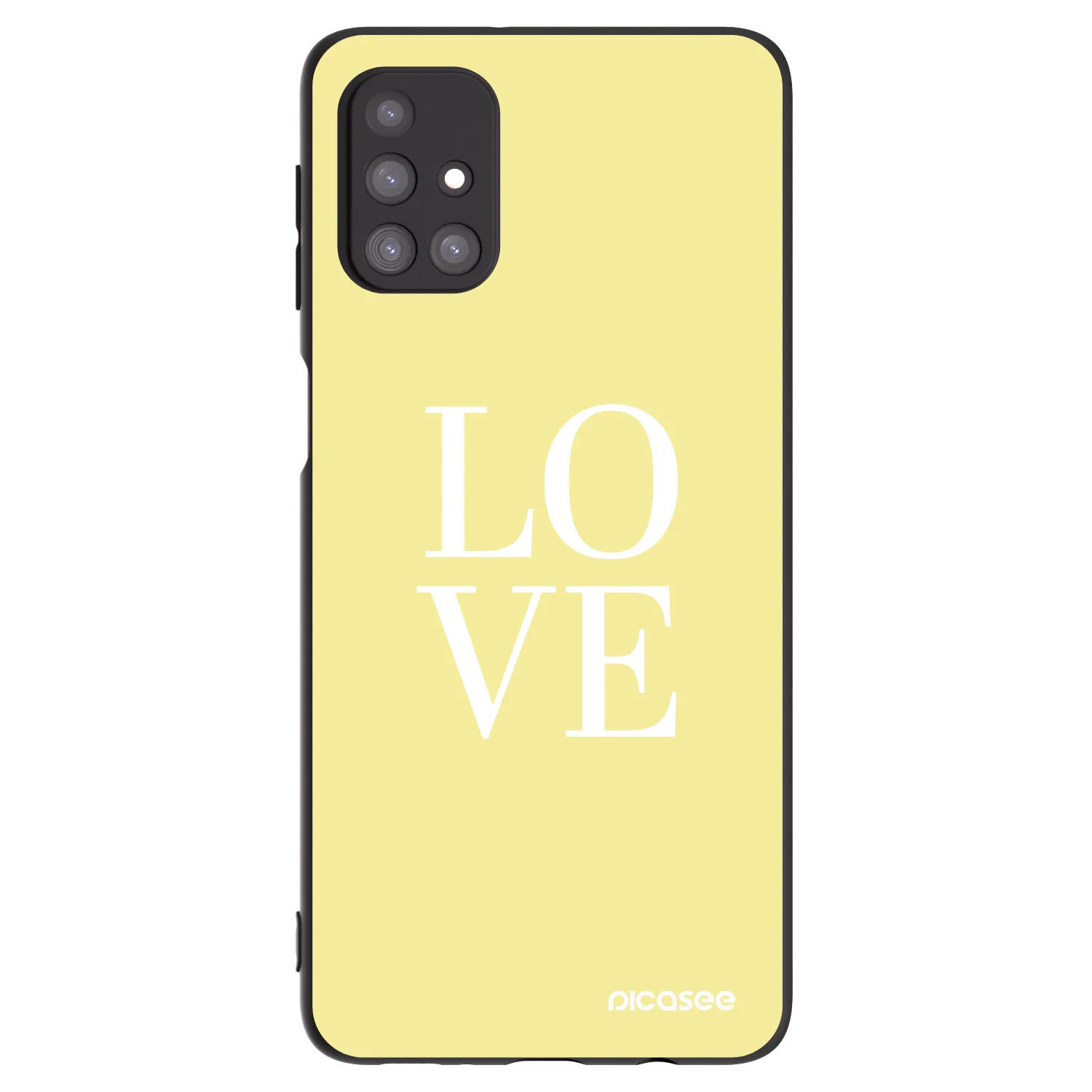 Picasee silikonowe czarne etui na Samsung Galaxy M31s - Love