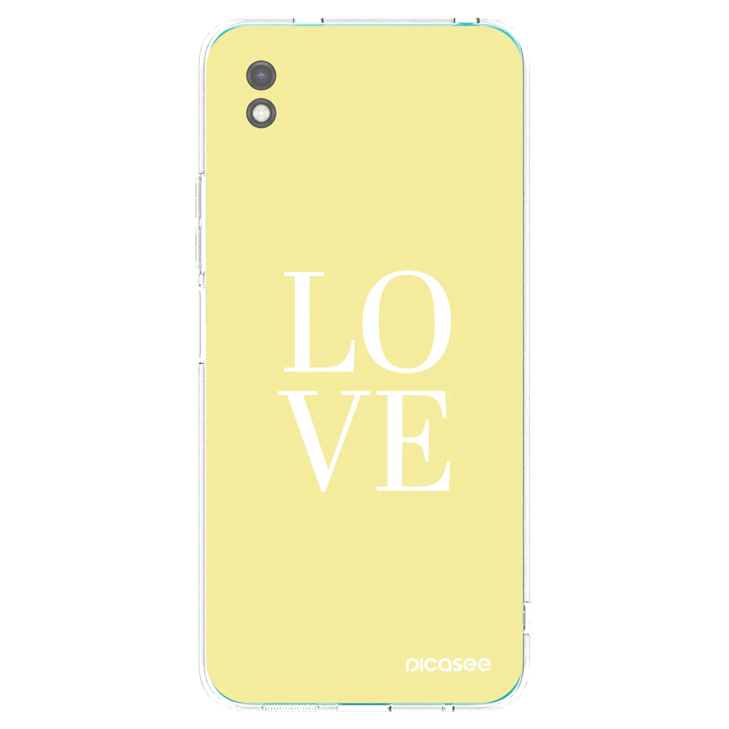 Picasee silikonowe czarne etui na Xiaomi Redmi 9A - Love