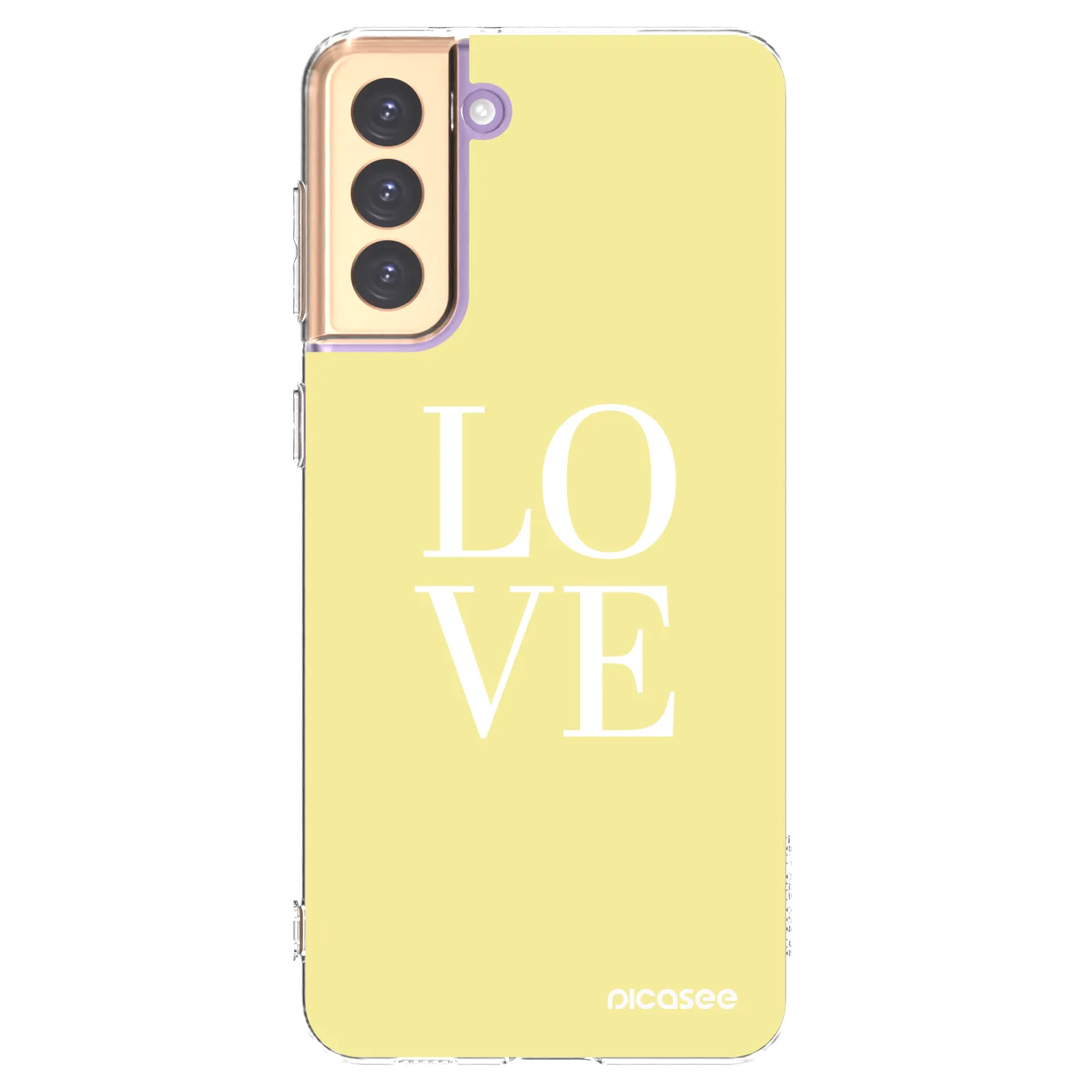 Picasee silikonowe przeźroczyste etui na Samsung Galaxy S21+ 5G G996F - Love
