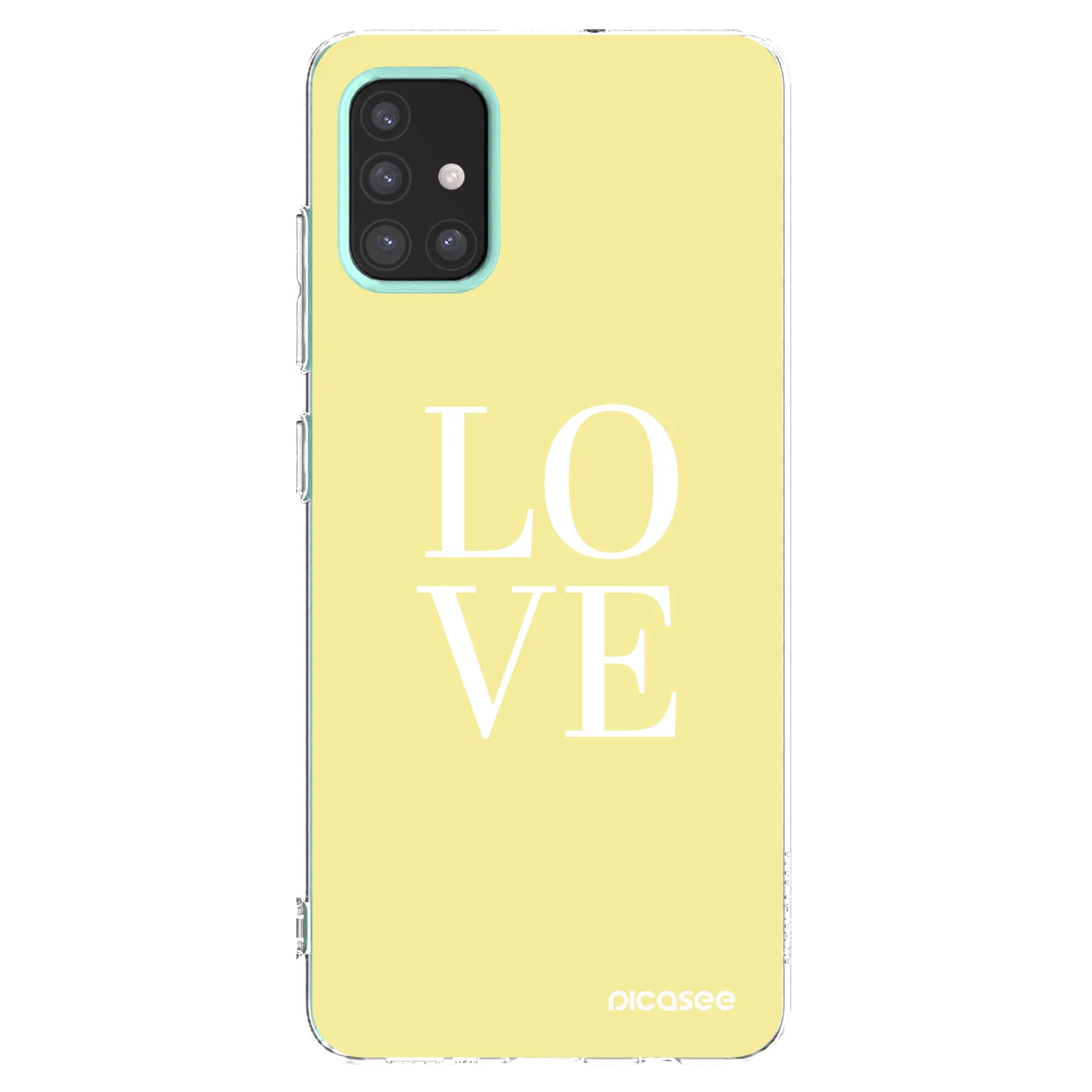 Picasee silikonowe przeźroczyste etui na Samsung Galaxy M31s - Love