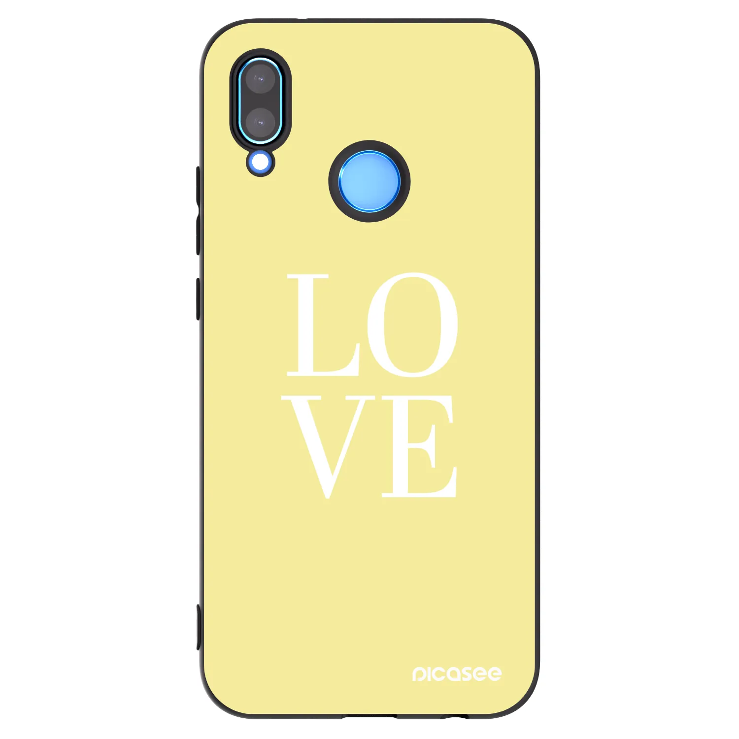 Picasee silikonowe czarne etui na Huawei Mate 40 Pro - Love
