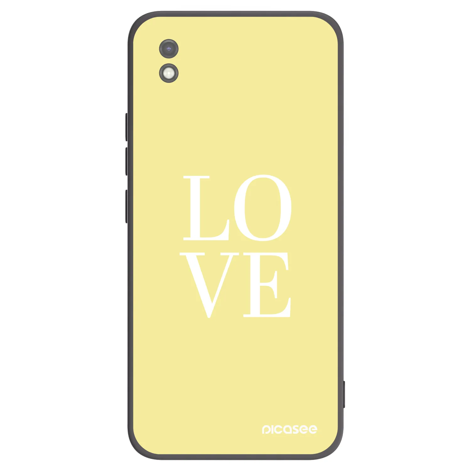 Picasee silikonowe czarne etui na Xiaomi Redmi 9AT - Love