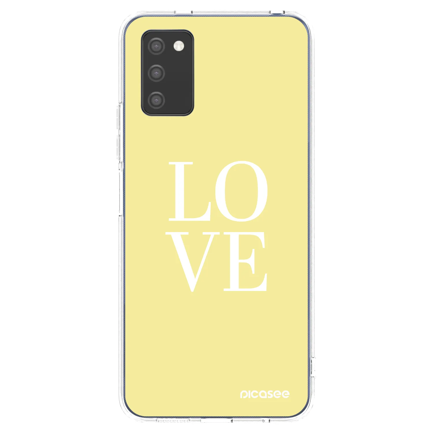 Picasee silikonowe przeźroczyste etui na Samsung Galaxy A02s A025G - Love
