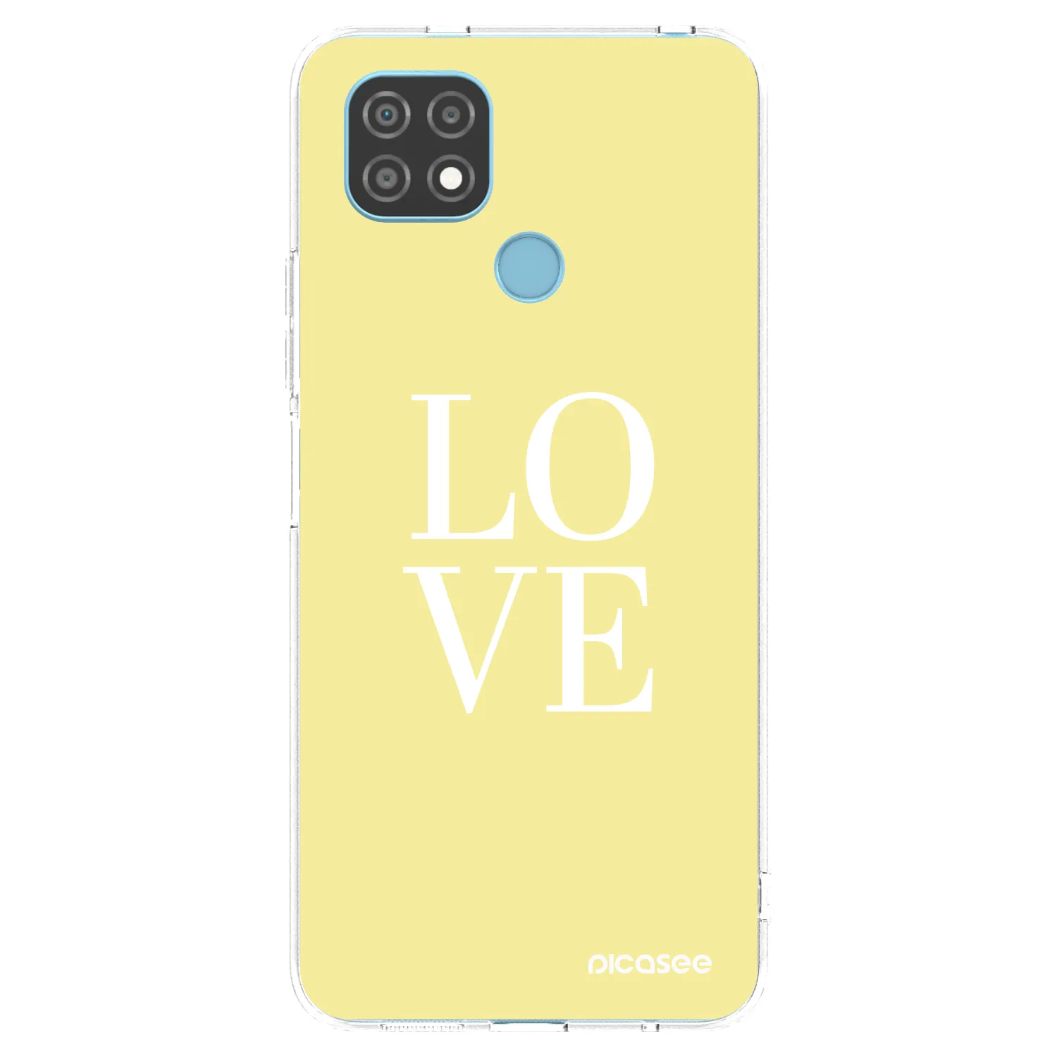 Picasee silikonowe przeźroczyste etui na Realme C21 - Love
