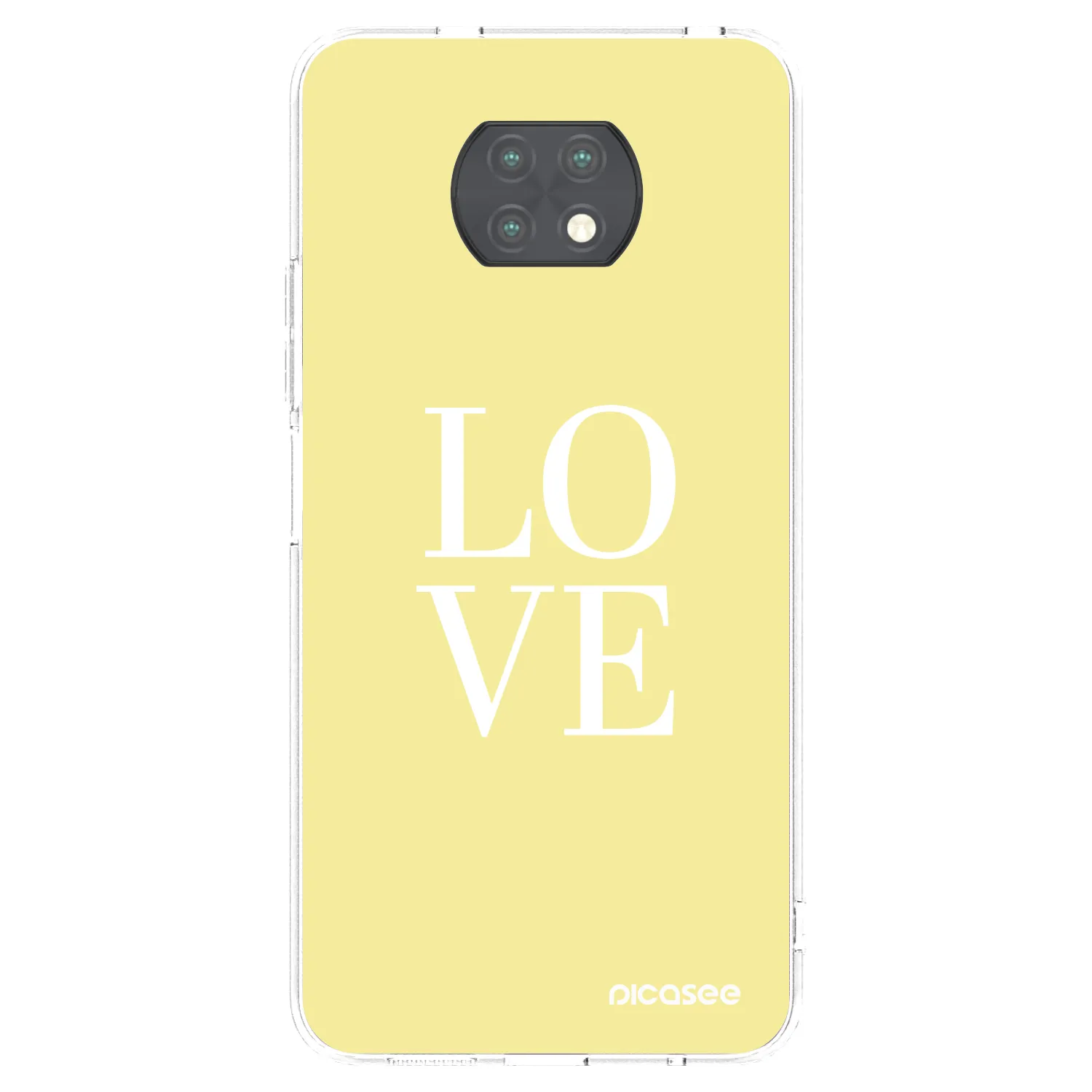 Picasee silikonowe przeźroczyste etui na Xiaomi Redmi Note 9T - Love