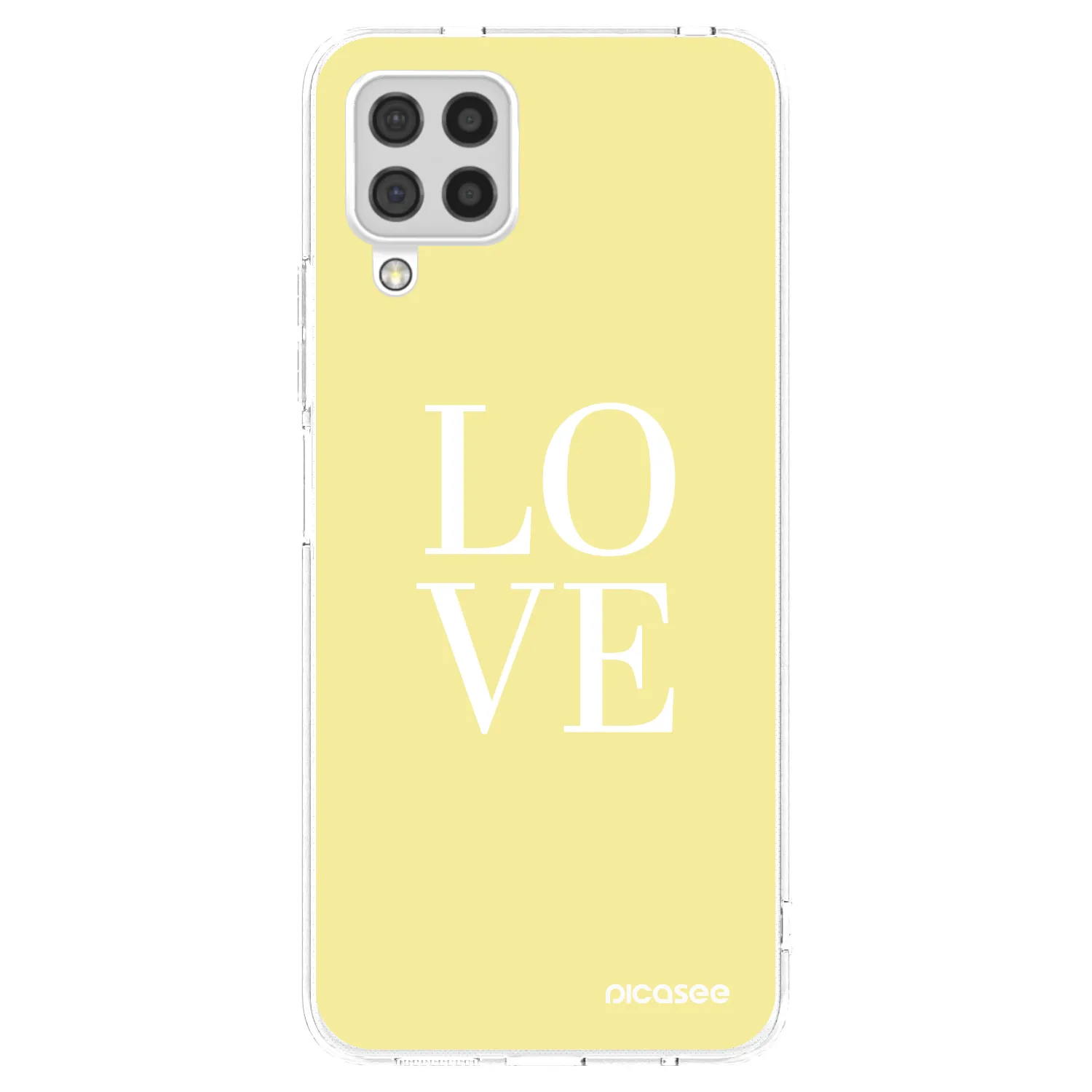 Picasee silikonowe przeźroczyste etui na Samsung Galaxy A22 A225F 4G - Love