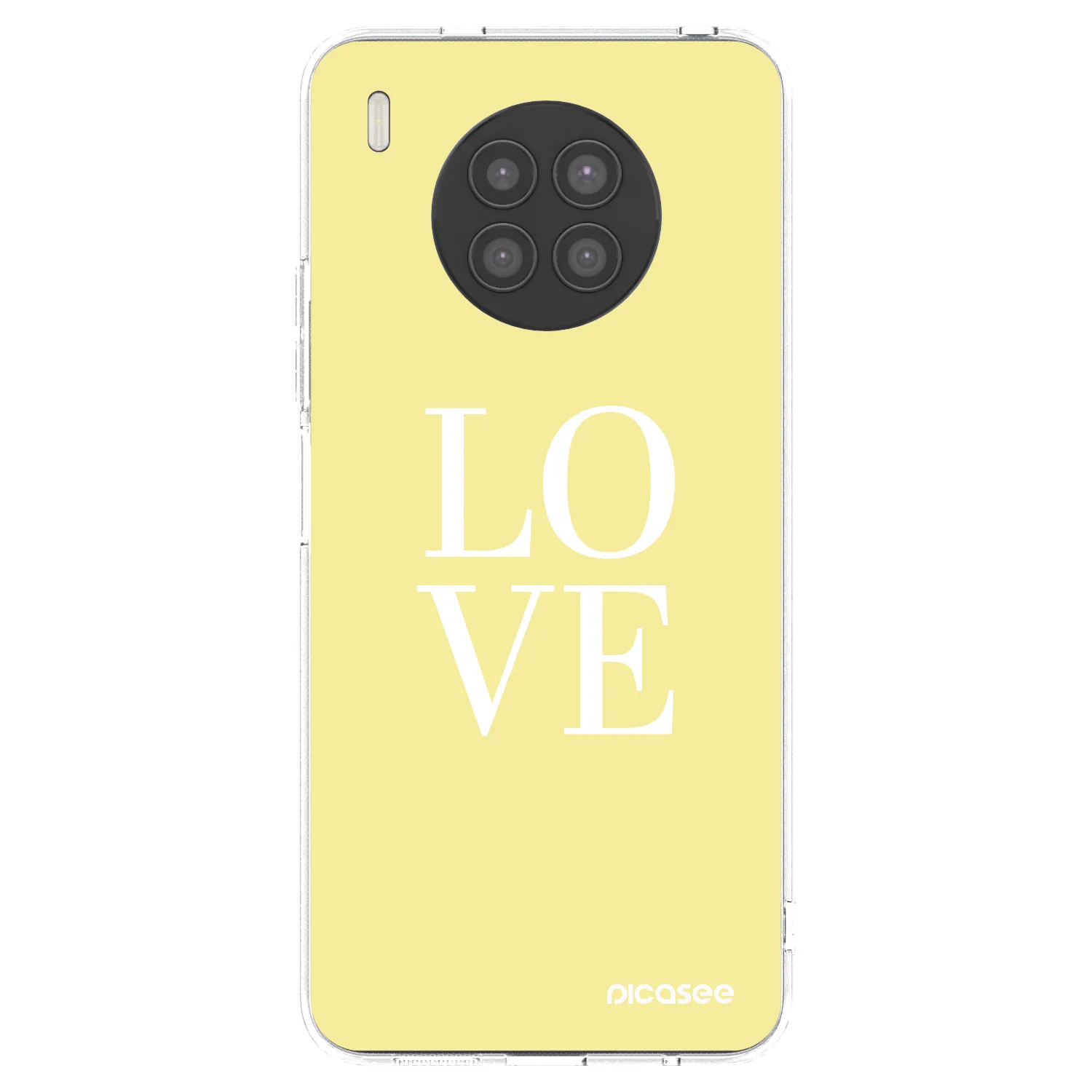 Picasee silikonowe przeźroczyste etui na Huawei Nova 8i - Love