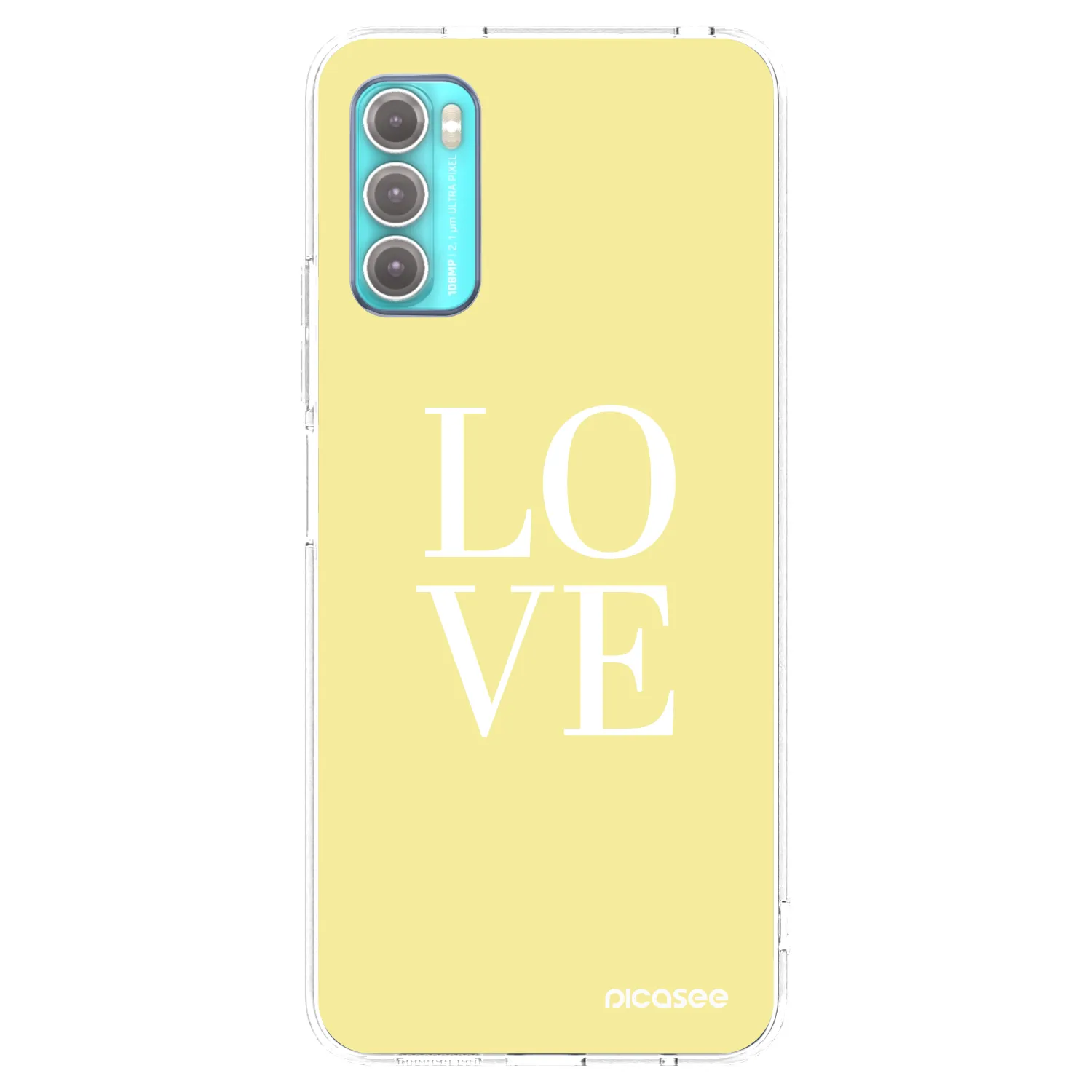 Picasee silikonowe przeźroczyste etui na Motorola Moto G60 - Love