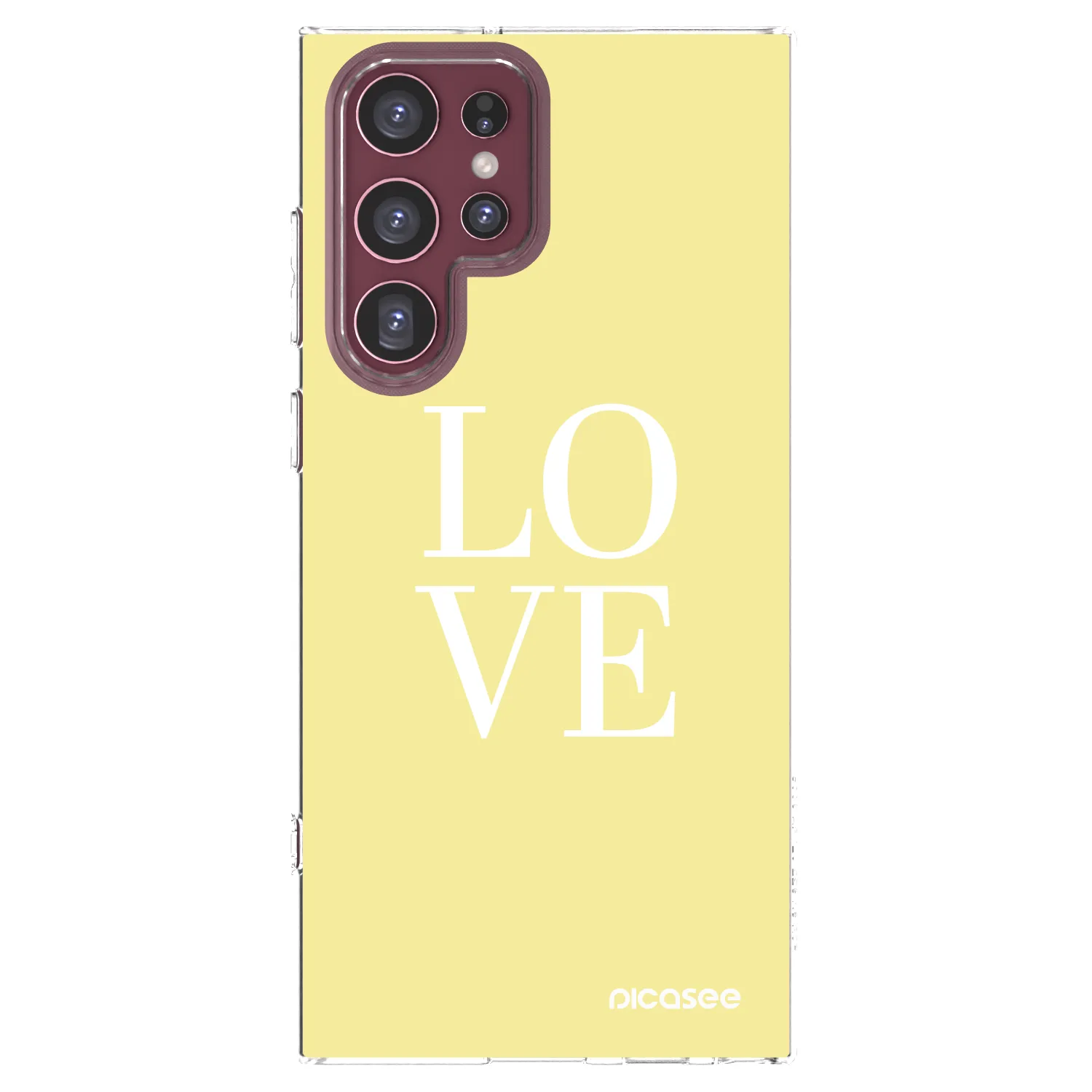 Picasee silikonowe przeźroczyste etui na Samsung Galaxy S22 Ultra 5G - Love