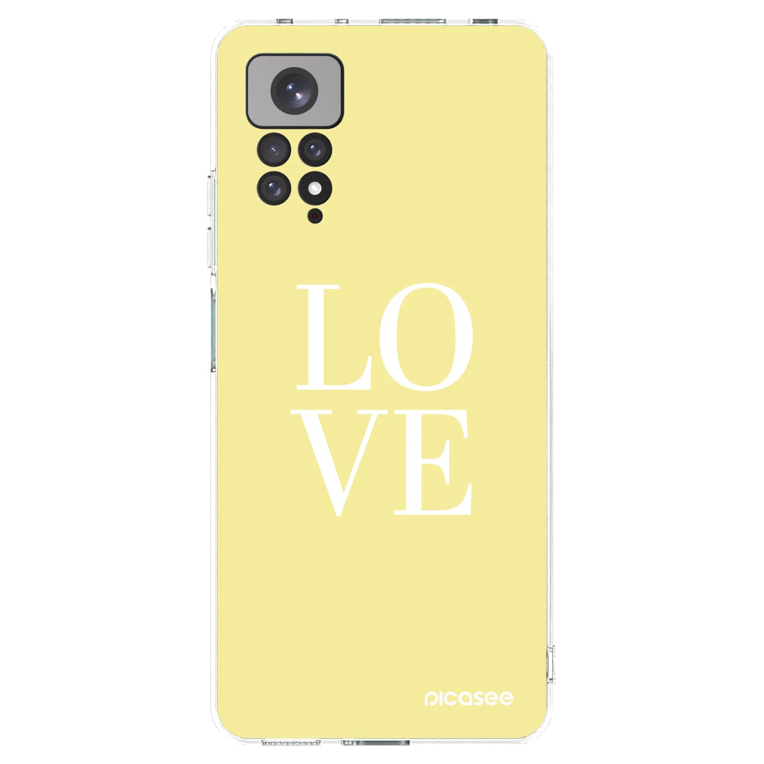 Picasee silikonowe przeźroczyste etui na Xiaomi Redmi Note 11S 4G - Love