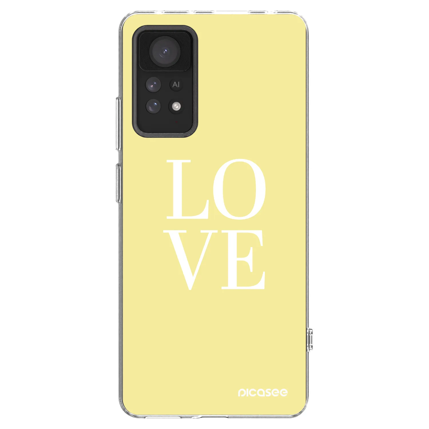 Picasee silikonowe przeźroczyste etui na Xiaomi Redmi Note 11 Pro 5G - Love