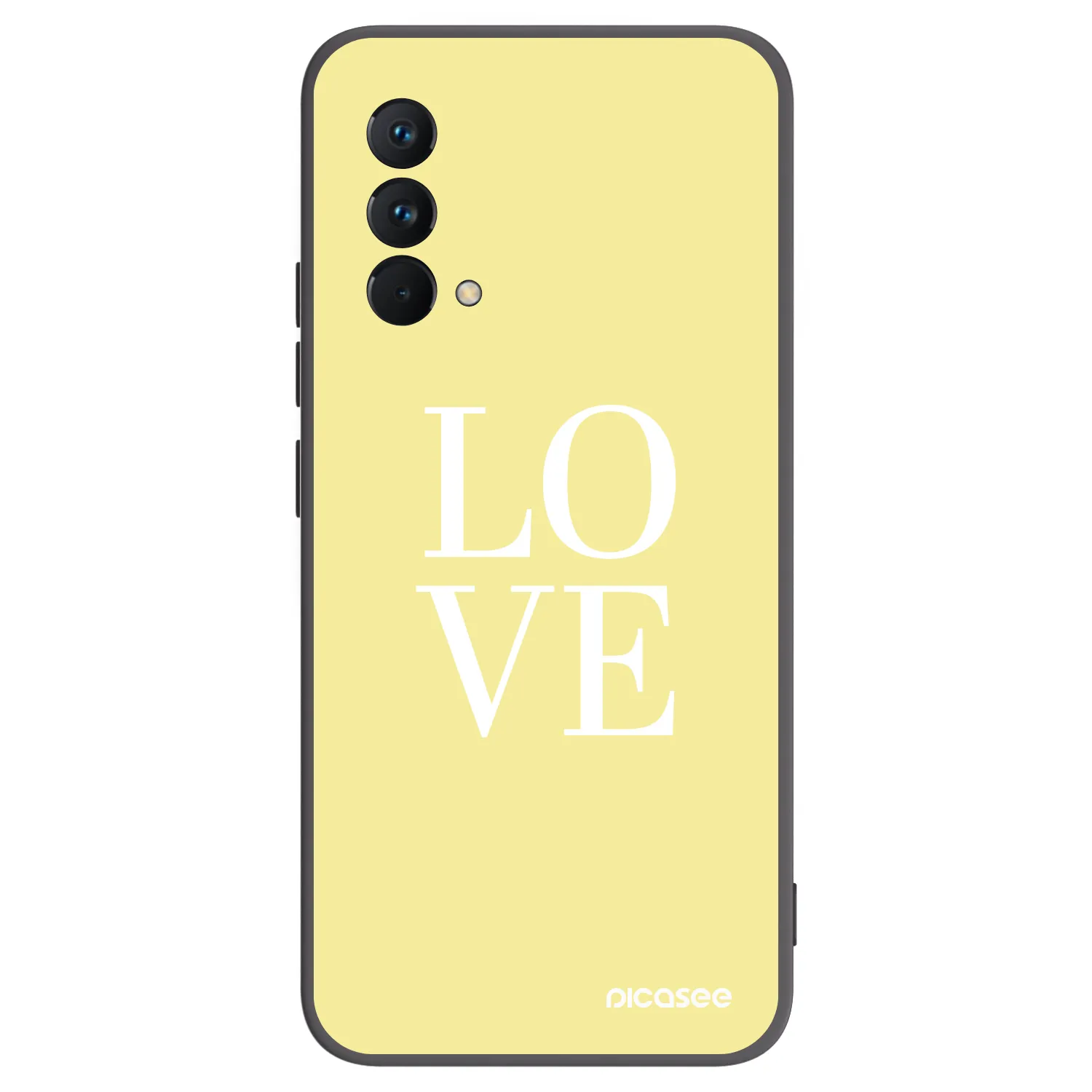 Picasee silikonowe czarne etui na Realme GT Master Edition 5G - Love