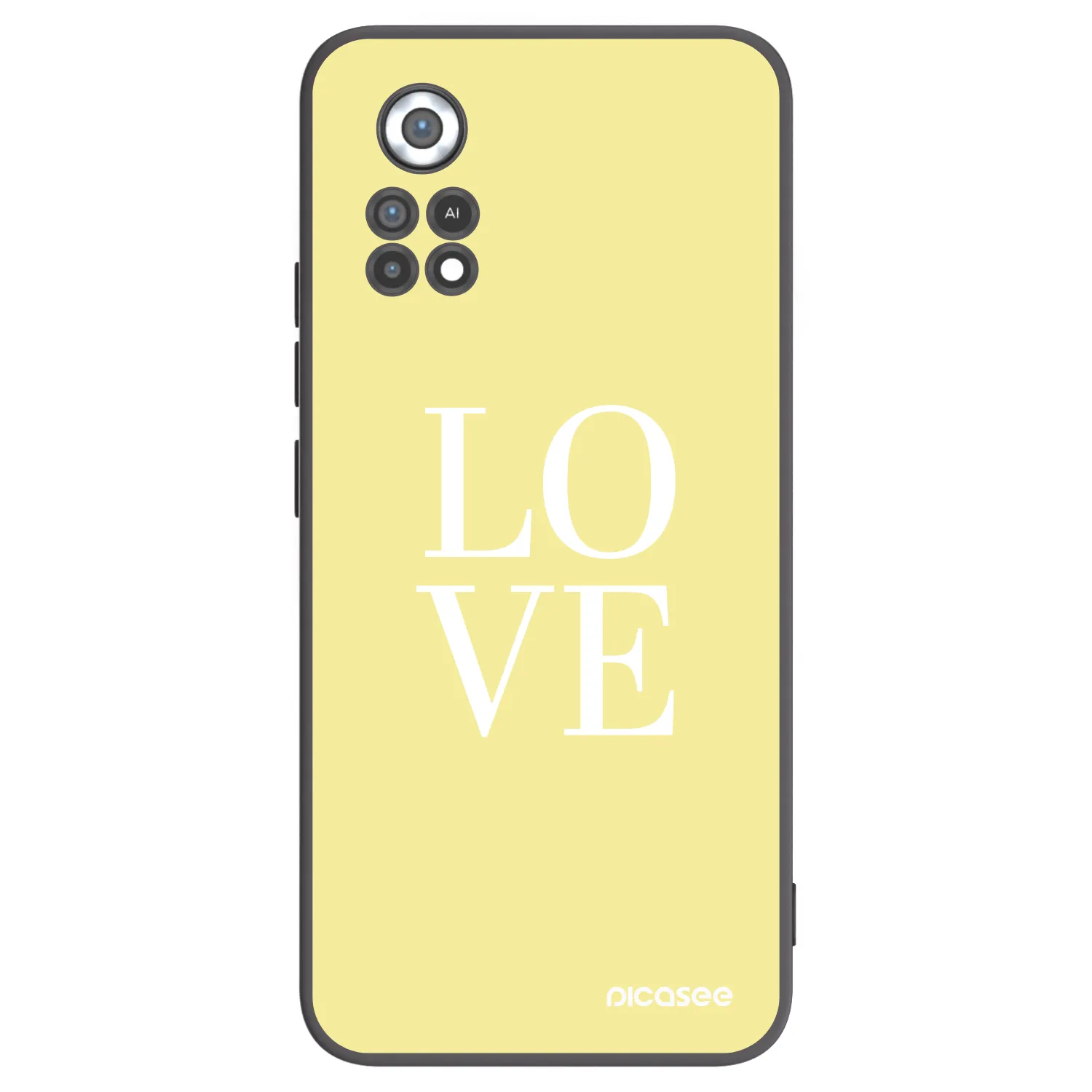 Picasee silikonowe czarne etui na Xiaomi Poco X4 Pro 5G - Love