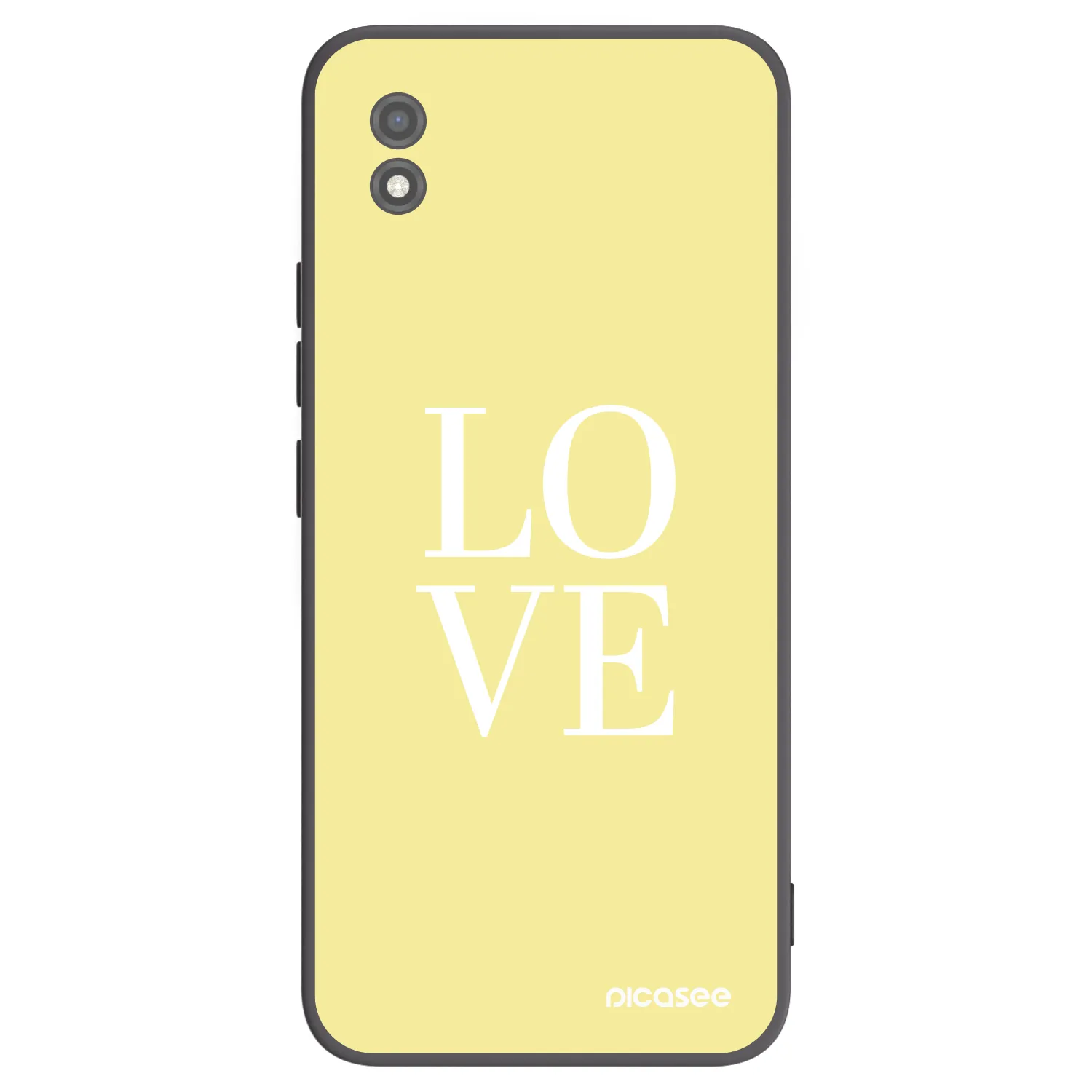 Picasee silikonowe czarne etui na Realme C11 (2021) - Love