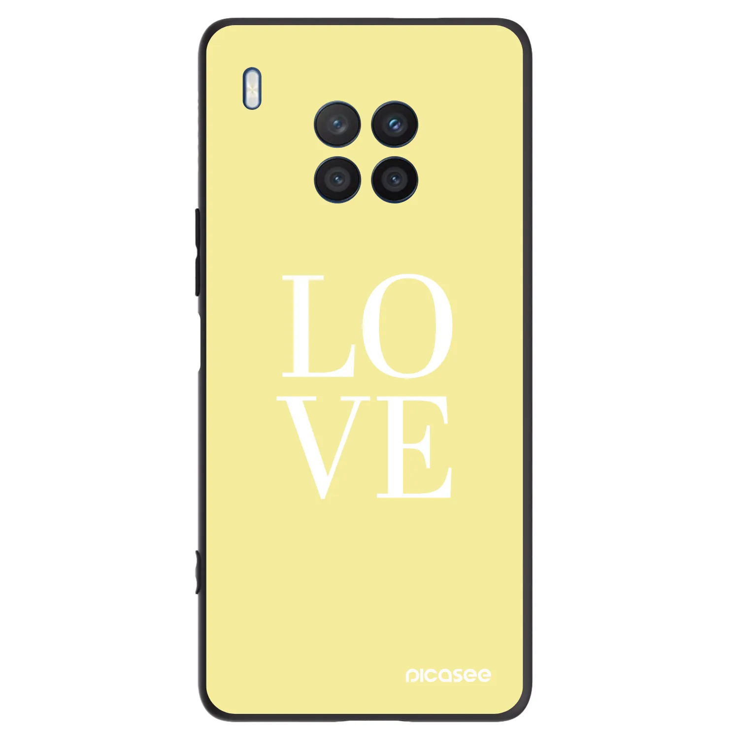 Picasee silikonowe czarne etui na Honor 50 Lite - Love