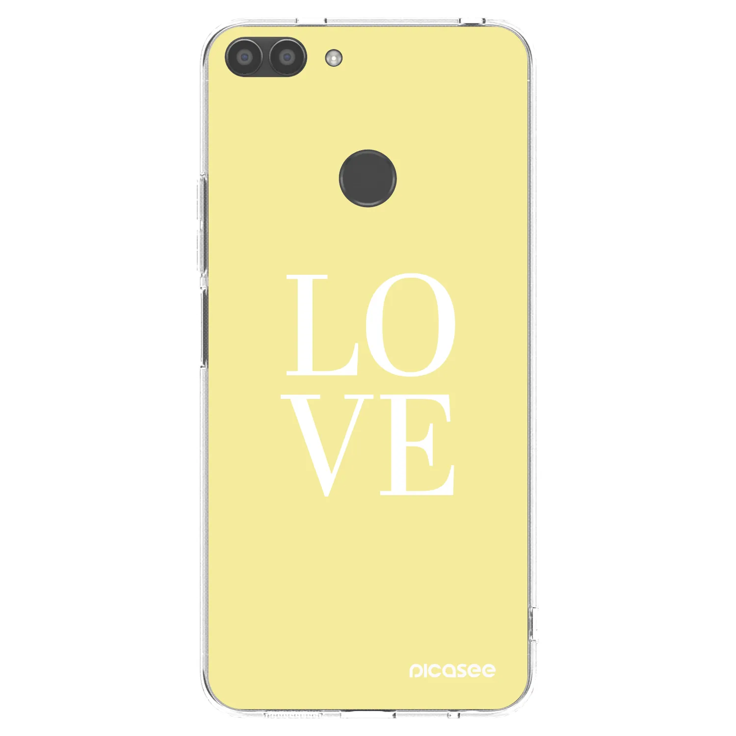 Picasee silikonowe przeźroczyste etui na Huawei P Smart - Love