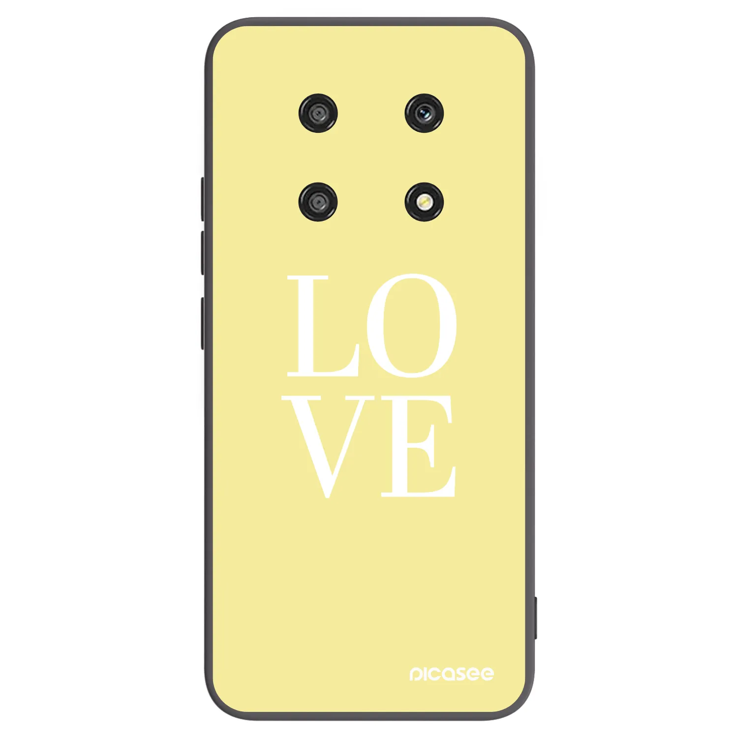 Picasee silikonowe czarne etui na Honor Magic4 Lite 5G - Love