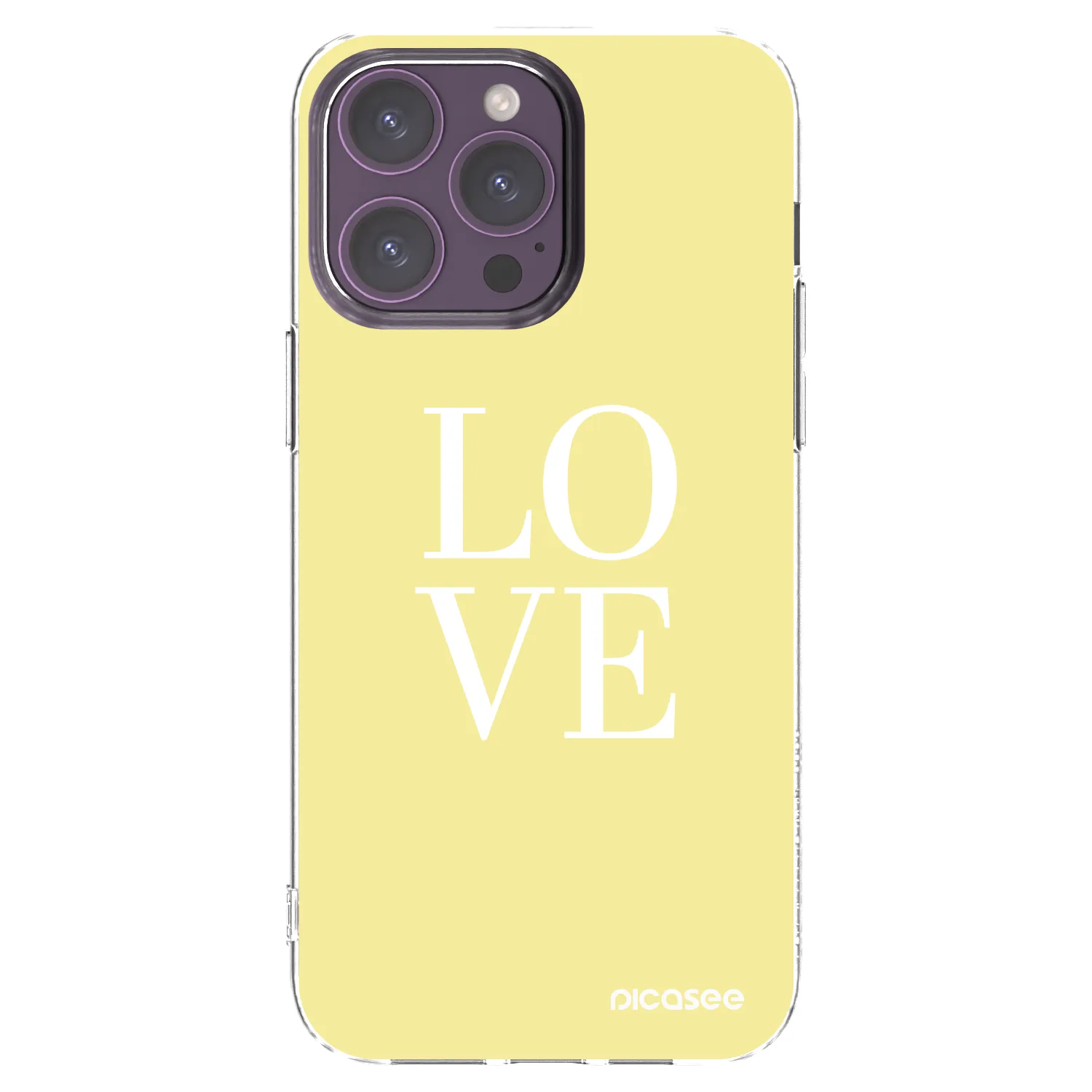 Picasee silikonowe przeźroczyste etui na Apple iPhone 14 Pro Max - Love