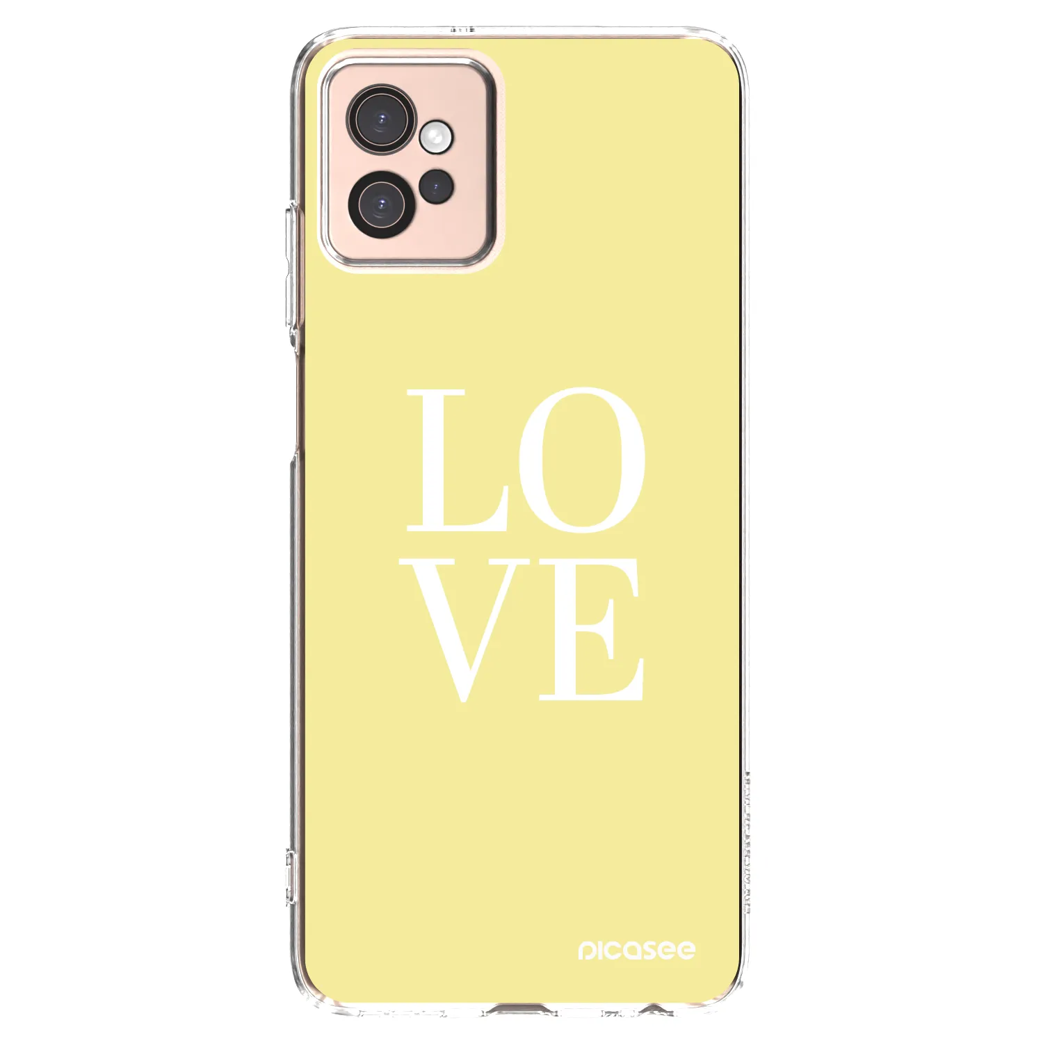 Picasee silikonowe przeźroczyste etui na Motorola Moto G32 - Love