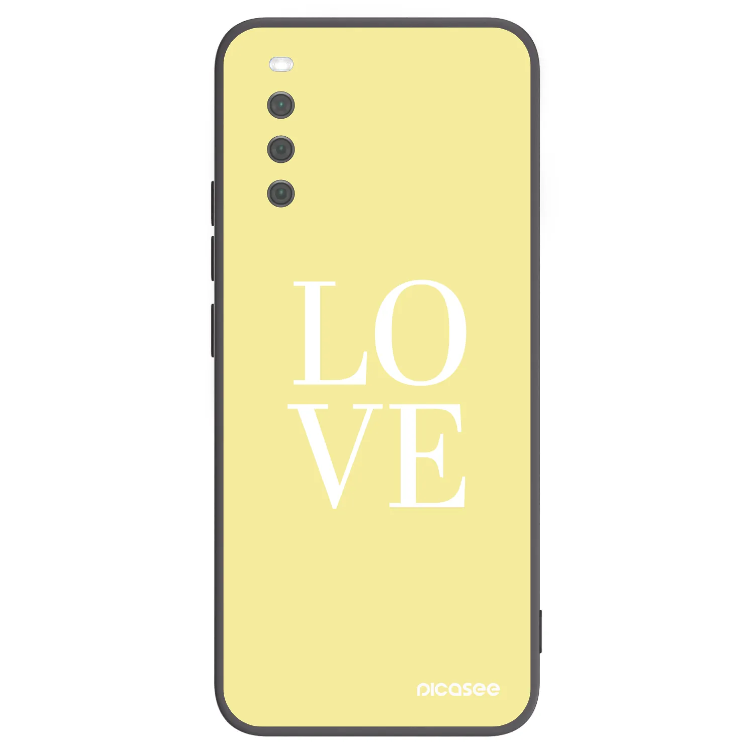 Picasee silikonowe czarne etui na Sony Xperia 10 III - Love