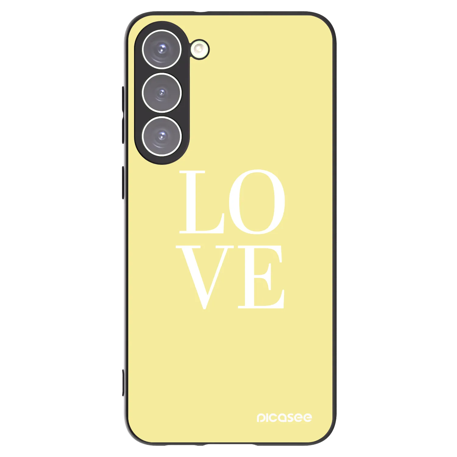 Picasee silikonowe czarne etui na Samsung Galaxy S23+ 5G - Love