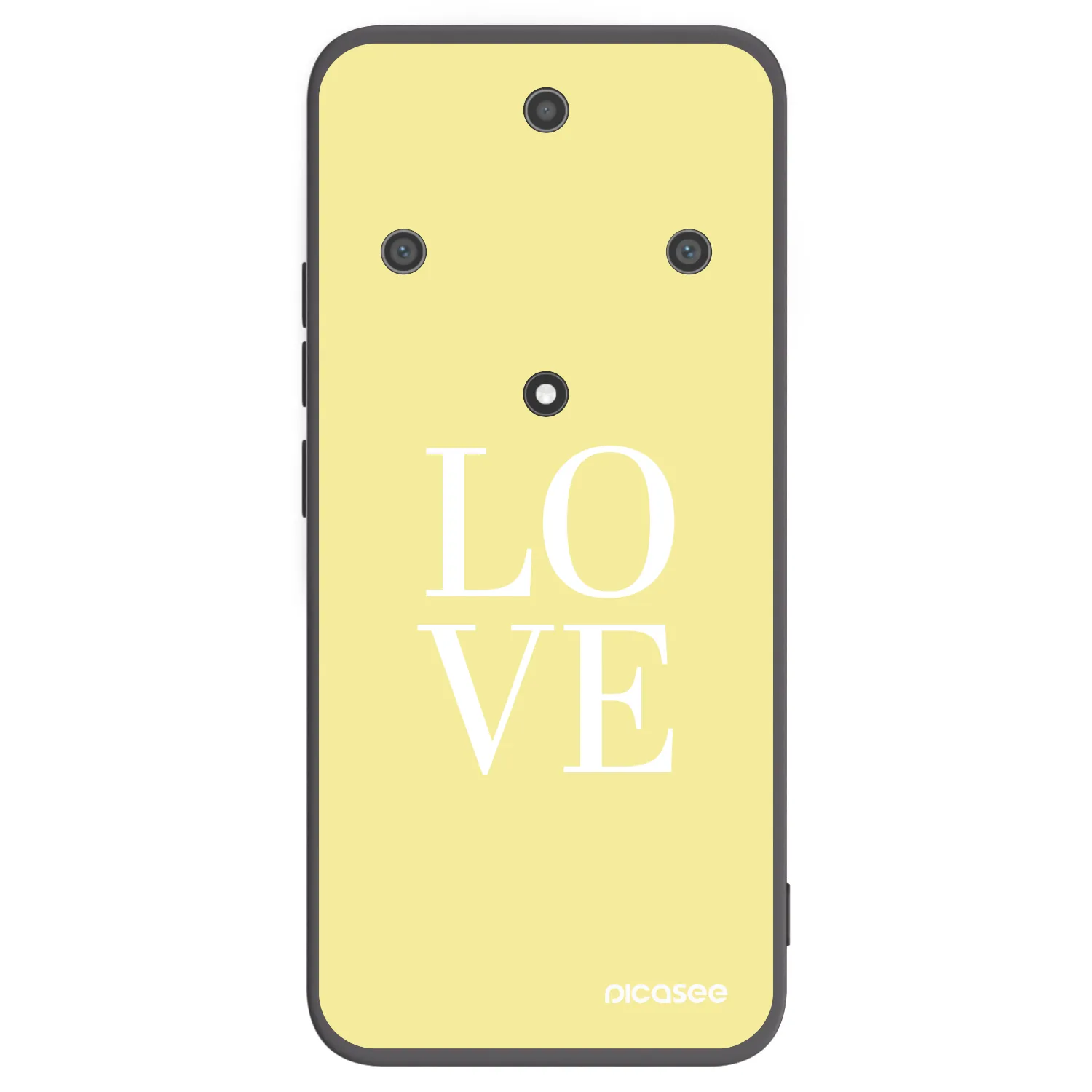 Picasee silikonowe czarne etui na Honor Magic5 Lite 5G - Love