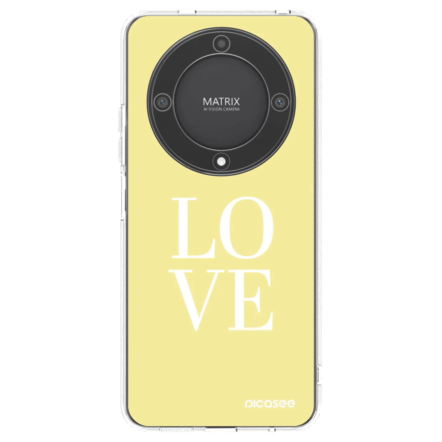 Picasee silikonowe przeźroczyste etui na Honor Magic5 Lite 5G - Love
