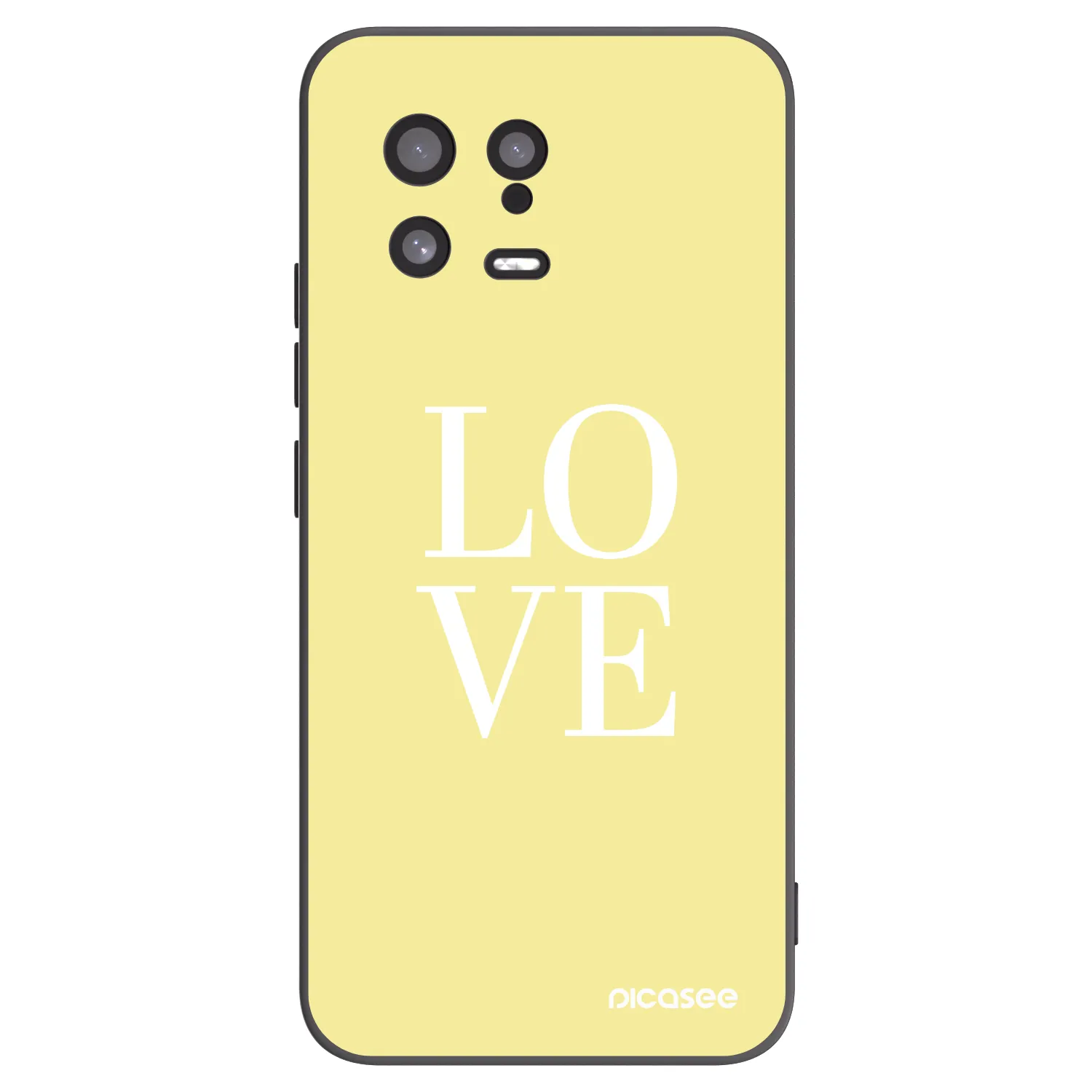 Picasee silikonowe czarne etui na Xiaomi 13 - Love