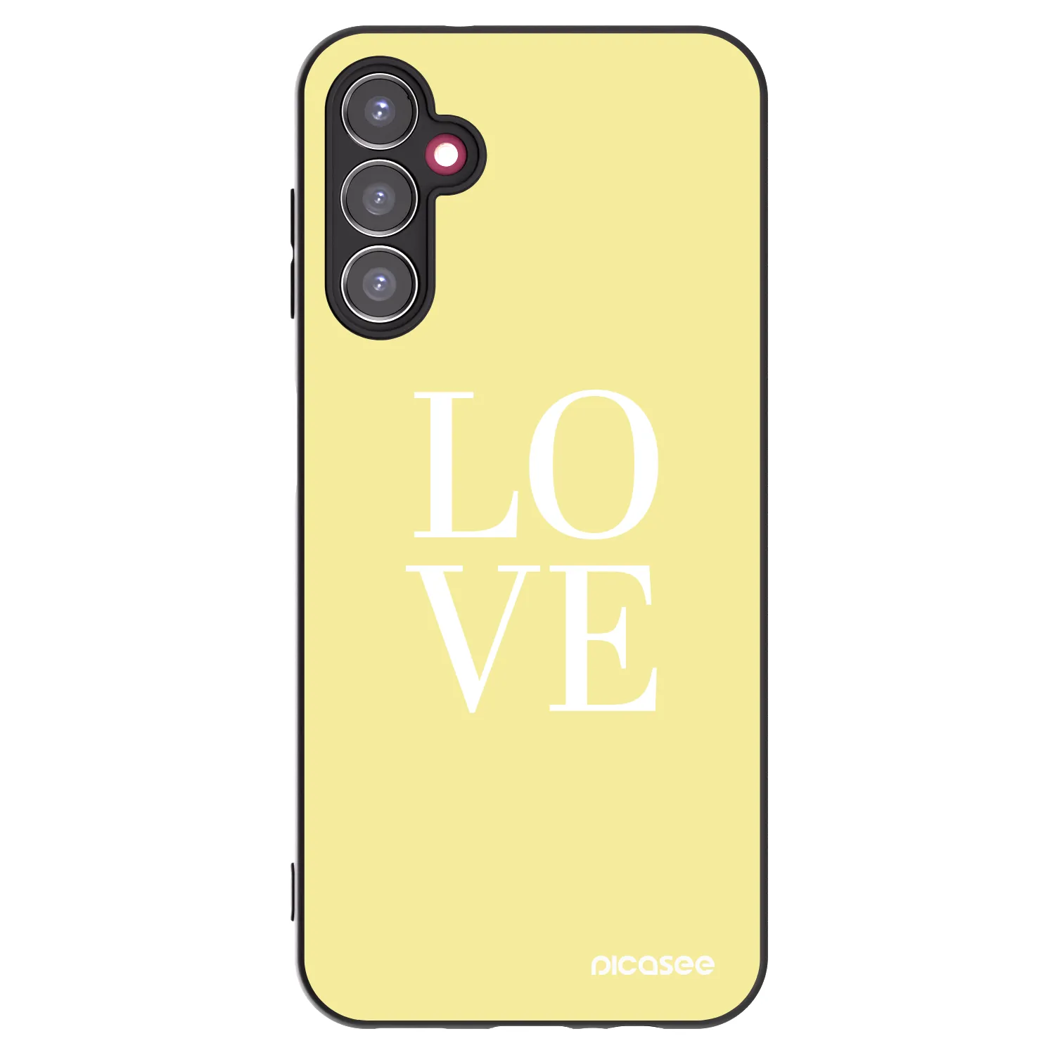Picasee silikonowe czarne etui na Samsung Galaxy A14 5G A146P - Love