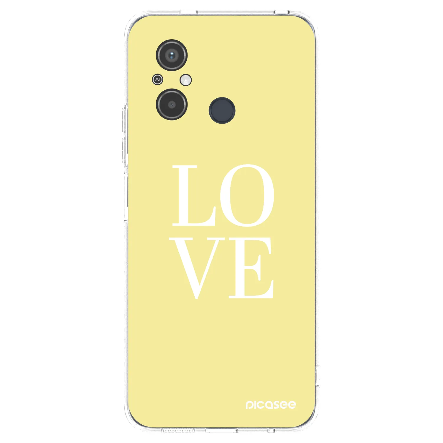 Picasee silikonowe przeźroczyste etui na Xiaomi Redmi 12C - Love