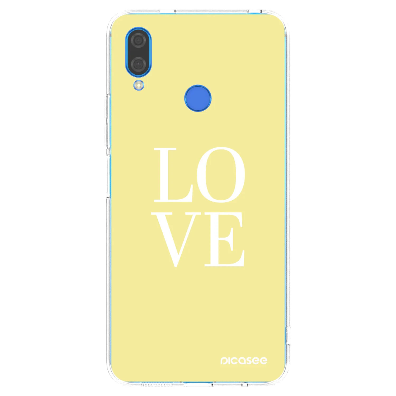 Picasee silikonowe przeźroczyste etui na Huawei Nova 3 - Love