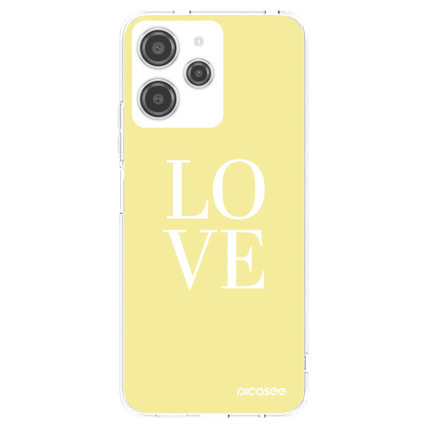 Picasee silikonowe przeźroczyste etui na Xiaomi Redmi 12 4G - Love
