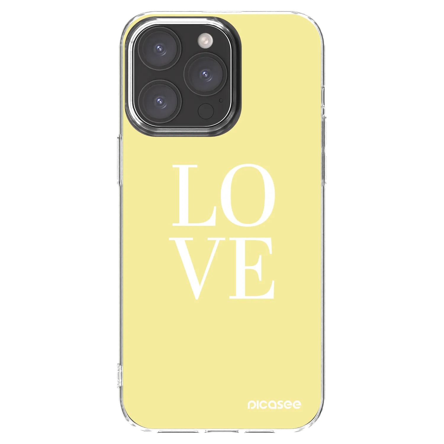 Picasee silikonowe przeźroczyste etui na Apple iPhone 15 Pro Max - Love