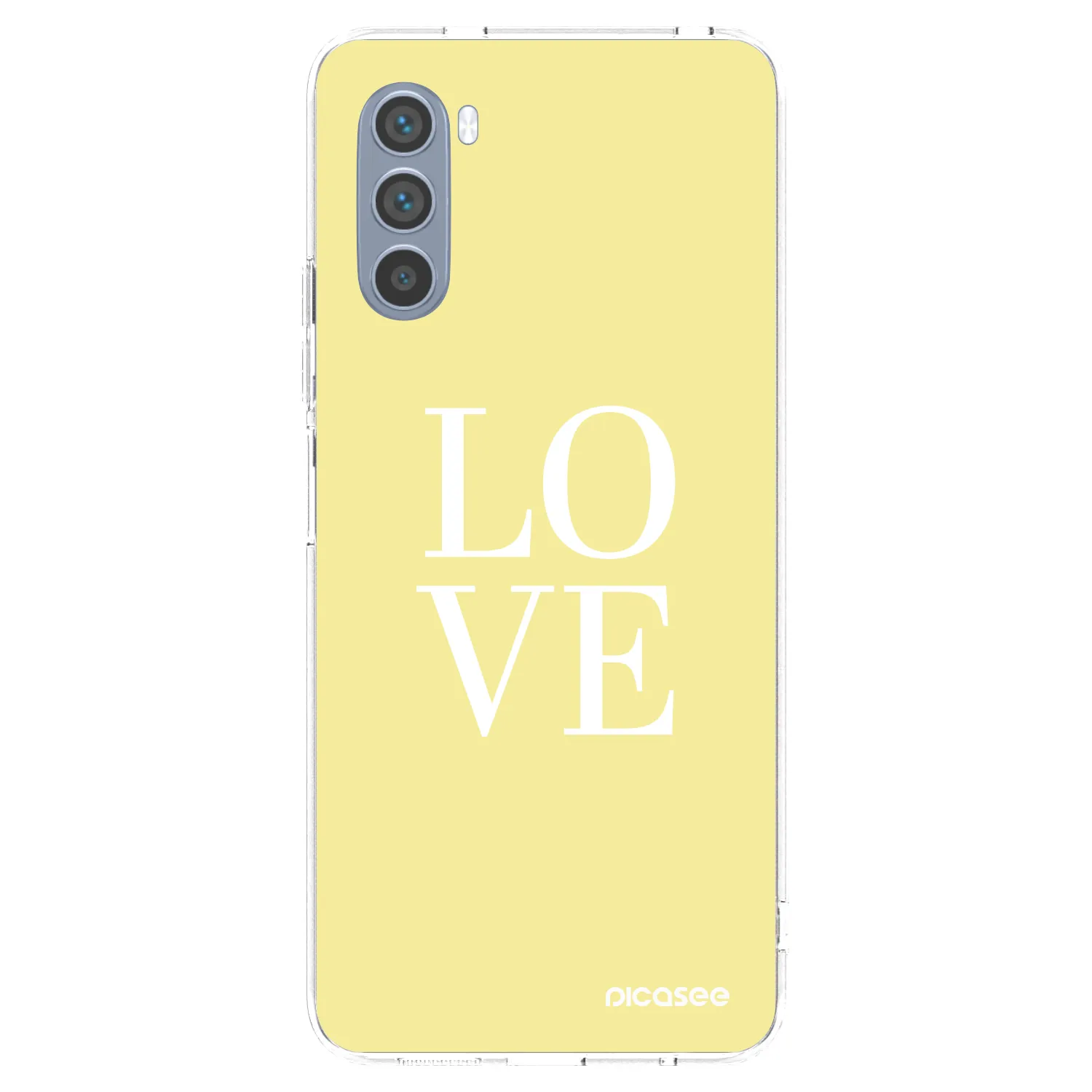 Picasee silikonowe przeźroczyste etui na Motorola Moto G62 - Love