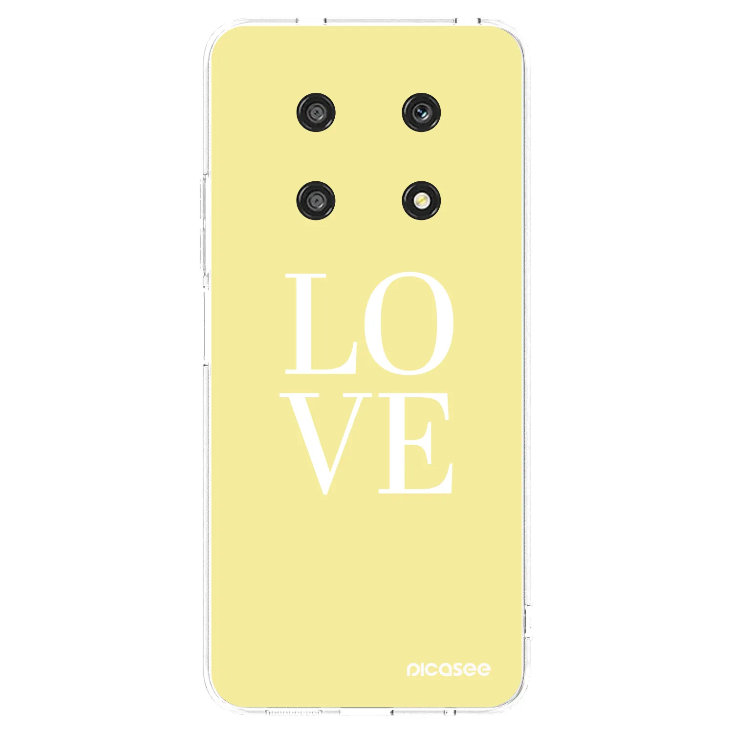 Picasee silikonowe przeźroczyste etui na Honor Magic4 Lite 5G - Love