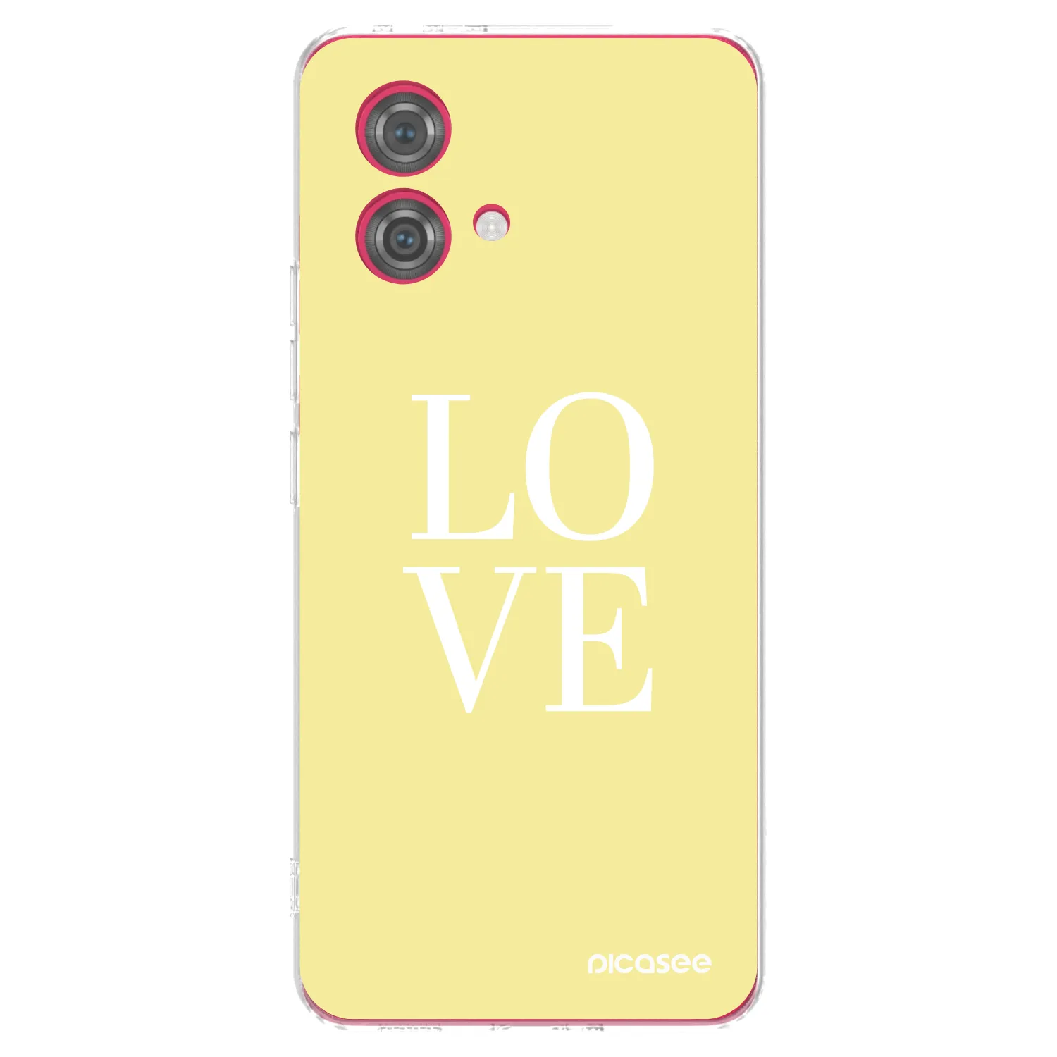 Picasee silikonowe przeźroczyste etui na Motorola Moto G84 5G - Love