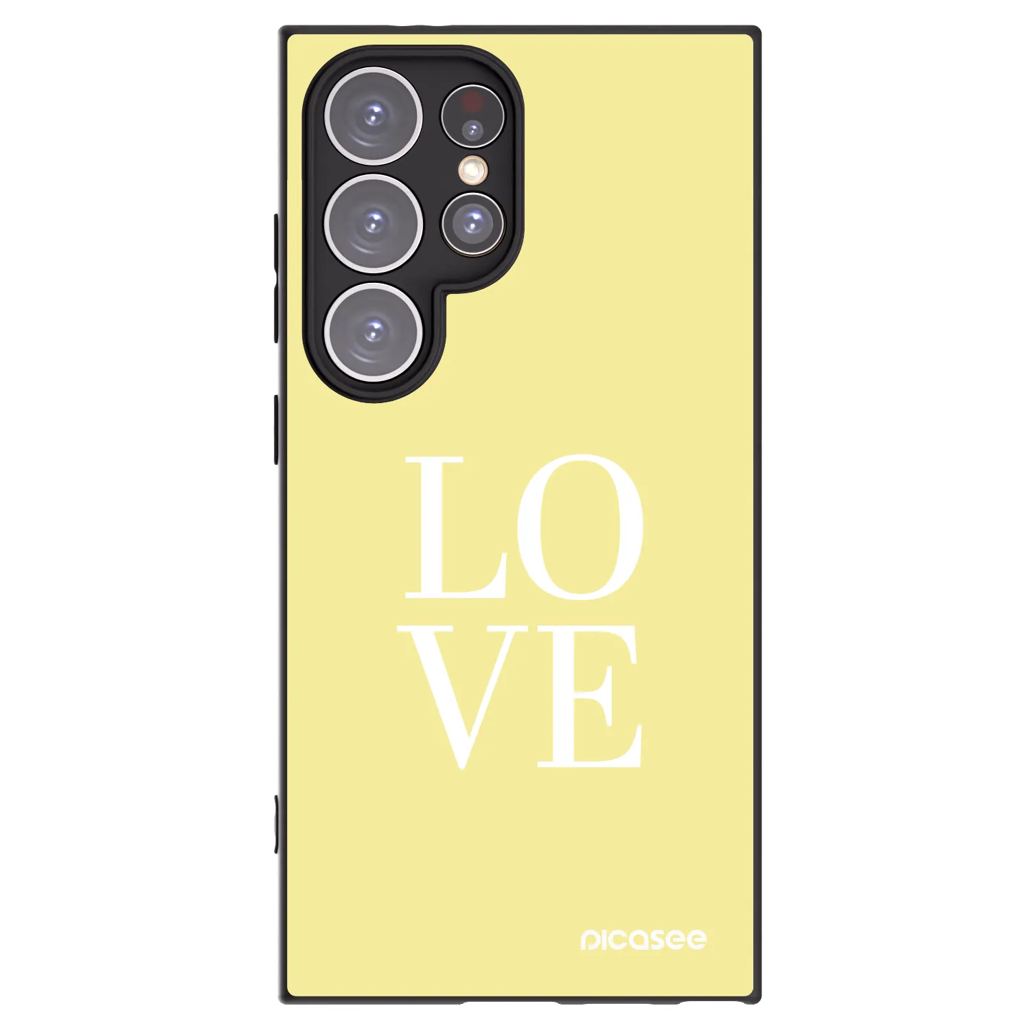 Picasee silikonowe czarne etui na Samsung Galaxy S24 Ultra S928B 5G - Love
