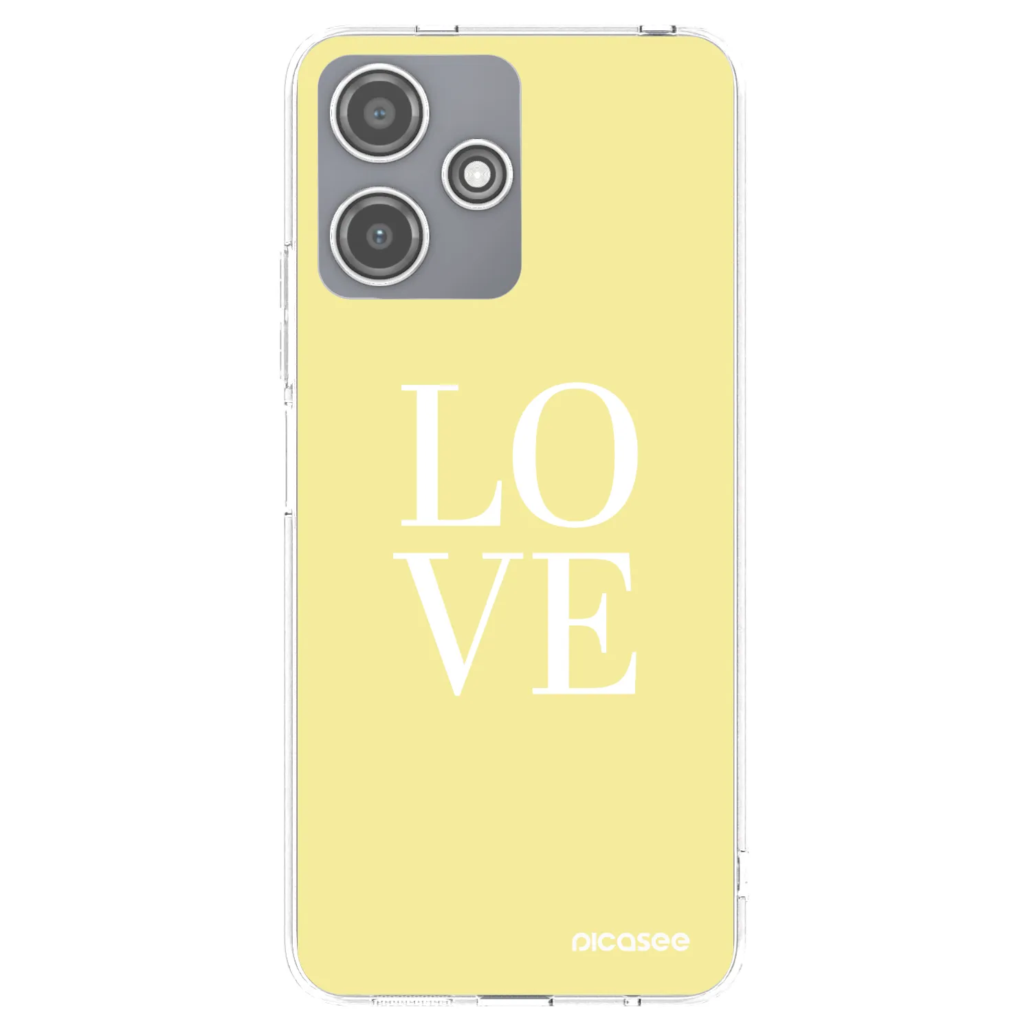 Picasee silikonowe przeźroczyste etui na Xiaomi Redmi 12 5G - Love