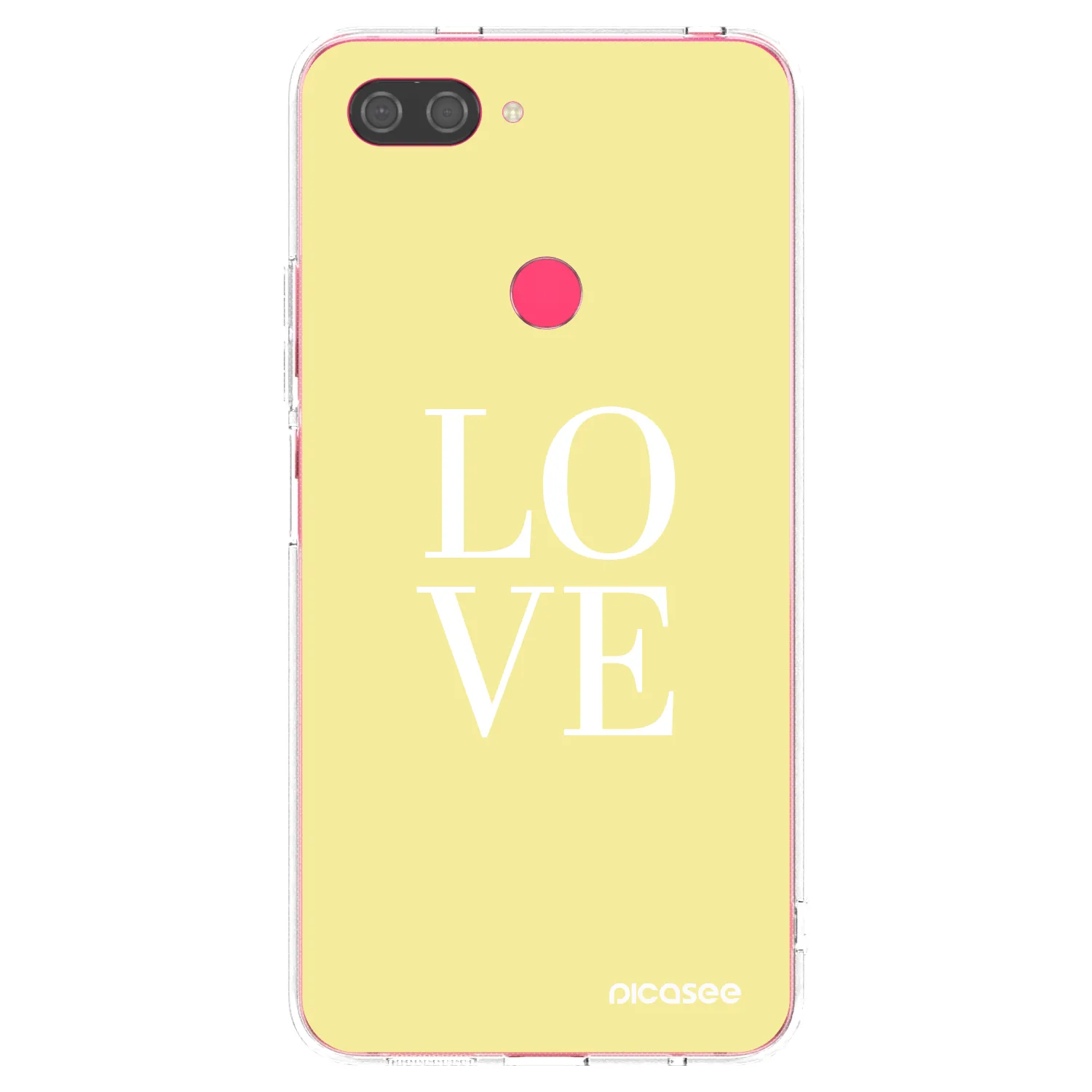 Picasee silikonowe przeźroczyste etui na Xiaomi Mi 8 Lite - Love